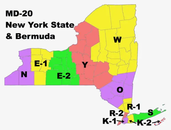 New York State Lions District Map